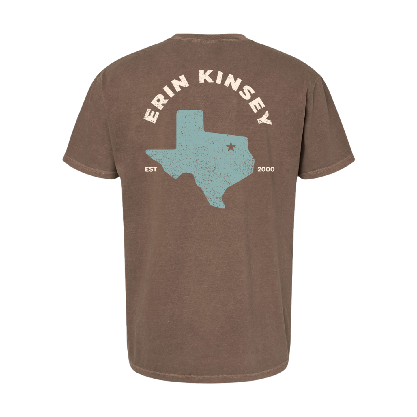 Brown "tx" Tee